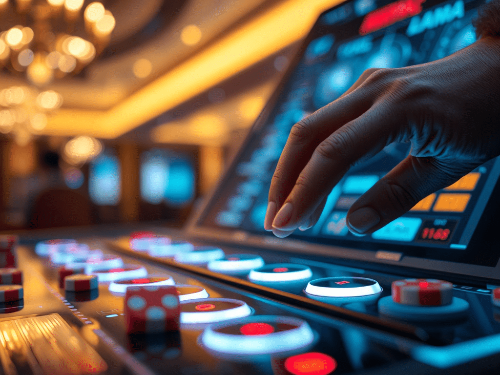 Người chơi đang kiểm tra các lựa chọn đặt cược trên màn hình điện thoại trước khi bắt đầu tìm hiểu luật chơi xóc đĩa Sunwin cho người mới bắt đầu.